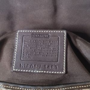 Coach 1463 Brown Buckle Hand Bag